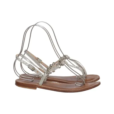 Sandales (Argent, Marron) de Konstantin Starke Cuir
