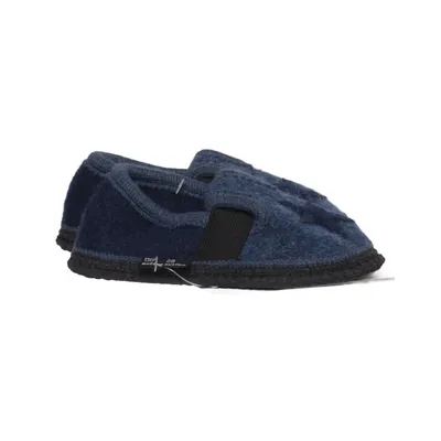 Slippers (Blauw) van Hessnatur Wol