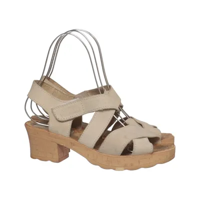 Sabots (Beige) de Blue Way Polyuréthane, Cuir