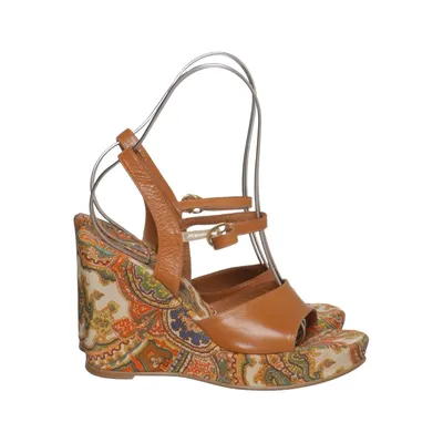 Chaussure compensées (Marron, Multicolore) de Beverly Feldman Cuir