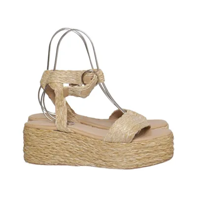 Wedges (Beige) from Pimkie Leather