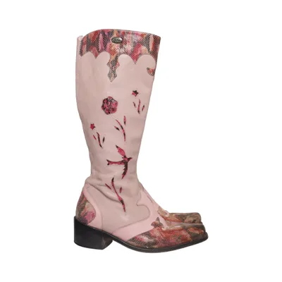 Cowboyboots (Rosa, Flerfärgad) från Buffalo London Skinn