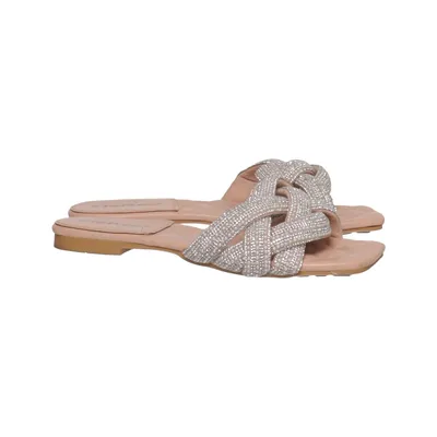 Mules (Rose, Argent) de Stephan Cuir