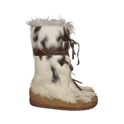 Bottes (Blanc, Marron, Multicolore) de Diadora Fourrure, Cuir