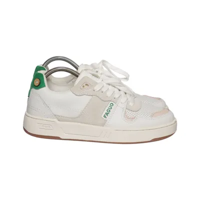 Sneakers (Wit, Grijs, Groen) van Faguo Leer