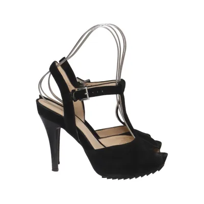 High heel sandals (Black) from Nine West Leather