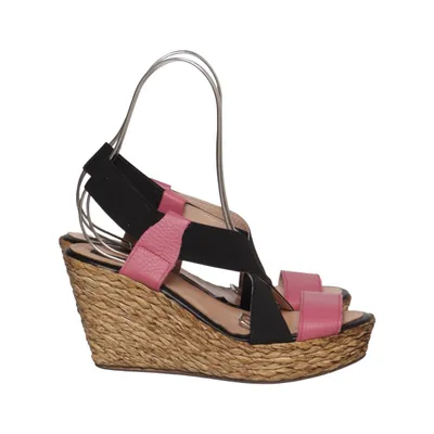 Chaussure compensées (Noir, Rose, Multicolore) de Cuplé Cuir