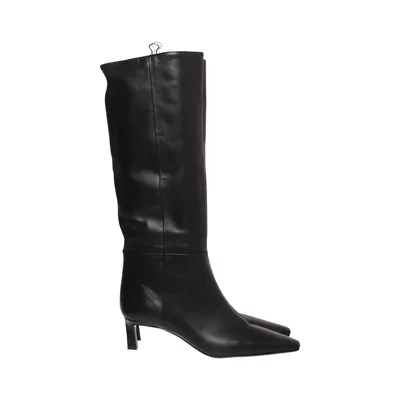Laarzen (Zwart) van Massimo Dutti Leer