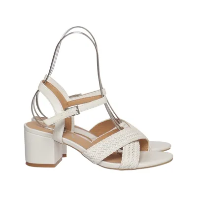 Højhælede sandaler (Hvid) fra Donna Girl