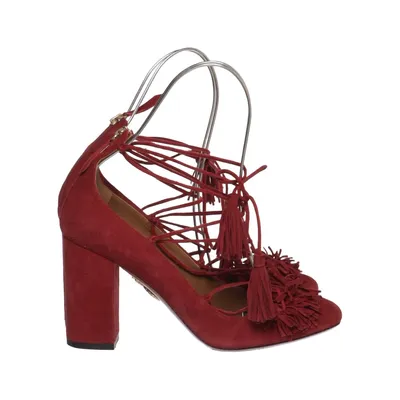 Sandales à talons hauts (Rouge) de Aquazzura Cuir