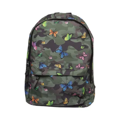 Backpack (Green, Multicolored) from Valiant Polyester