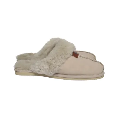 Chaussons (Beige) de Rest Cuir, Laine