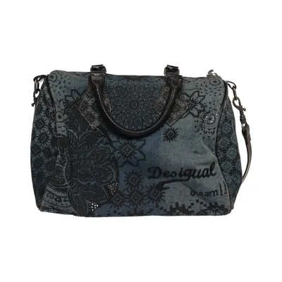 Handbag (Blue, Black) from Desigual Cotton