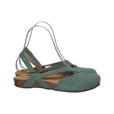 Sandaler (Grøn) fra Deerberg Læder