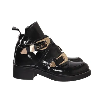 Enkellaarzen (Zwart) van Lucky Shoes
