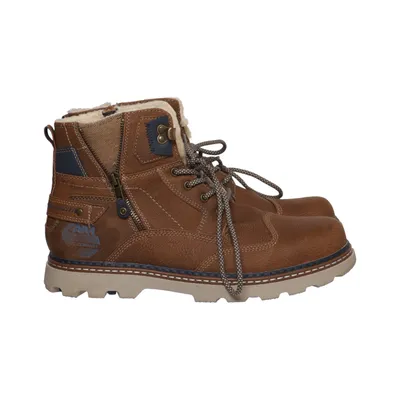 Laced boots (Brown) from AM Shoe Company Leather