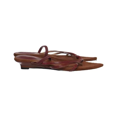 Flip-flops (Brown, Red) from Sample Leather