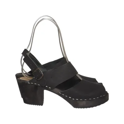 Clogs (Black) from Skåne Toffeln Leather