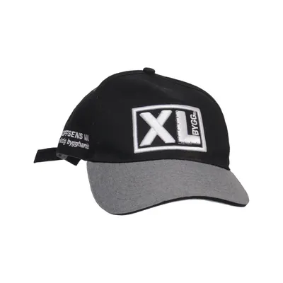 Casquette de baseball (Noir, Gris) de XL Bygg Coton