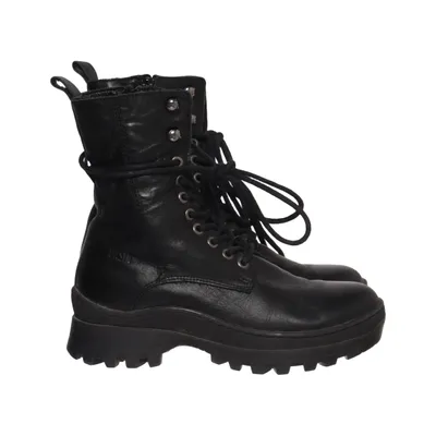 Schnürstiefel (Schwarz) von Dasia Leder