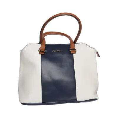 Handbag (Blue, White, Brown) from Ariston