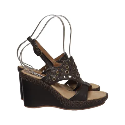 Chaussure compensées (Marron) de Women Cuir