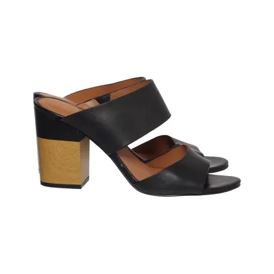 Mules (Black) from What For Leather