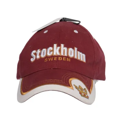 Baseball cap (Red, White) from Nordic Souvenir Cotton