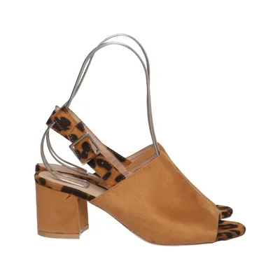 High heel sandals (Brown, Multicolored) from Forever Folie
