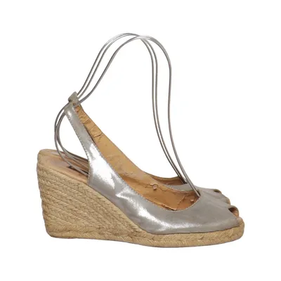 Chaussure compensées (Argent) de Cinti Cuir