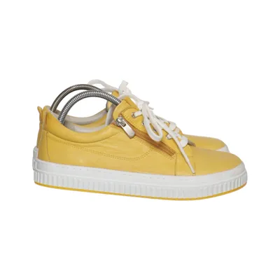 Sneakers (Yellow, White) from Andrea Conti Leather