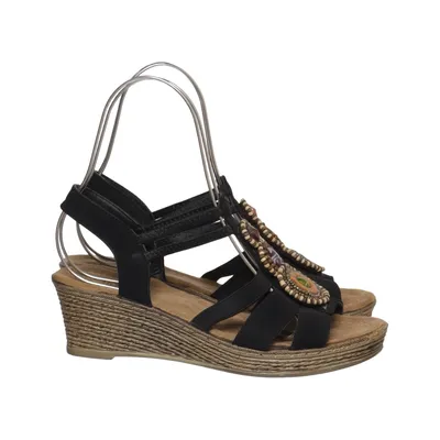 Chaussure compensées (Noir) de Alyssa