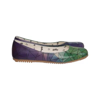 Ballet flats (Blue, Green, Multicolored) from Goby Polyurethane