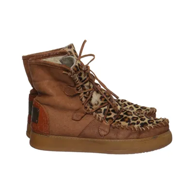 Laced boots (Brown, Multicolored) from Karma of Charme Leather