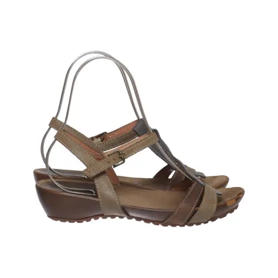 Sandals (Brown, Beige, Multicolored) from Wonders Leather