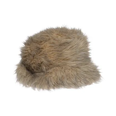 Bucket hat (Beige) Acrylic, Polyester