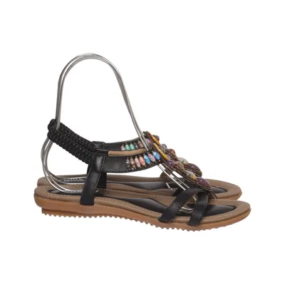 Sandals (Black, Multicolored) from Siketu