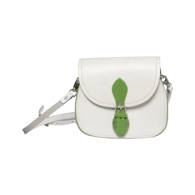 Shoulder-bag (White, Green) from Zatchels