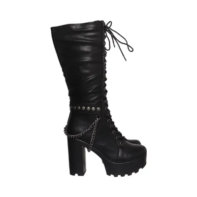 Heeled boots (Black) from Gothicana by EMP Leather
