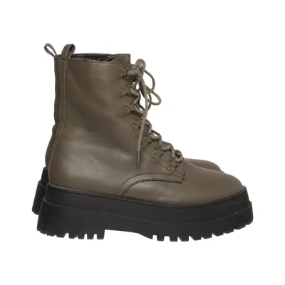 Bottes à lacets (Vert) de London Rebel