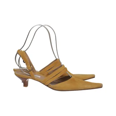 Sandales à talons hauts (Jaune) de Footlight Cuir