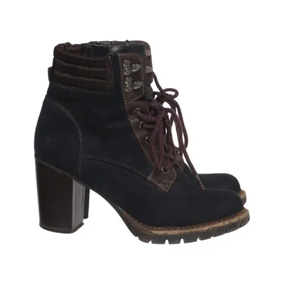 Heeled boots (Blue, Brown) from Star Collection Leather