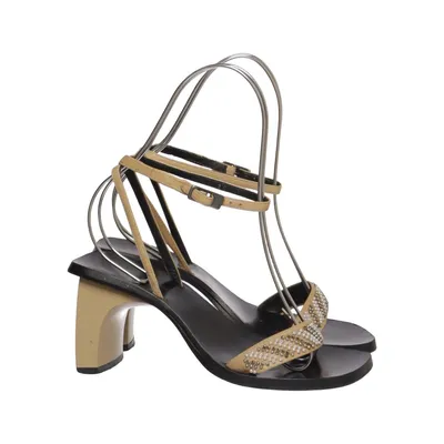 Sandaletten (Schwarz, Beige) von Roberto Del Carlo Leder