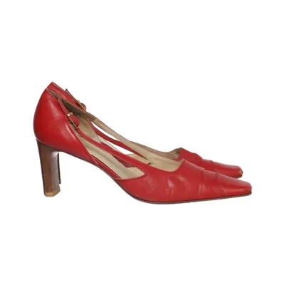 Sandales à talons hauts (Rouge) de Lea Cuir