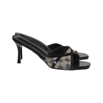 Mules (Black, Beige) from Carolina Herrera