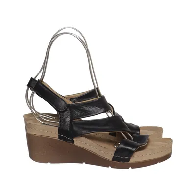 Wedges (Black) from Leon Leather