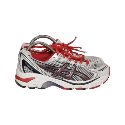 Laufschuhe (Weiß, Rot, Schwarz) von Asics Lederimitat, Polyester