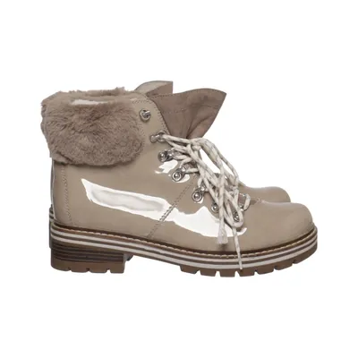 Laced boots (Beige) from Landrover Polyester