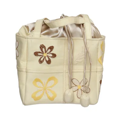 Håndtaske (Beige, Flerfarvet)