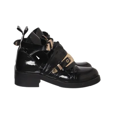 Enkellaarzen (Zwart) van Lucky Shoes